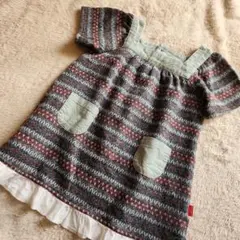 ❣️【110】オリーブデオリーブ ニット チュニック ワンピース 女の子