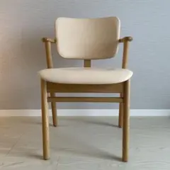 Domus Chair (ドムスチェア)オーク革張りナチュラルレザー