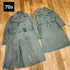 70s　米軍実物　アーミー　トレンチコート　レインコート　メンズ&レディースのサムネイル