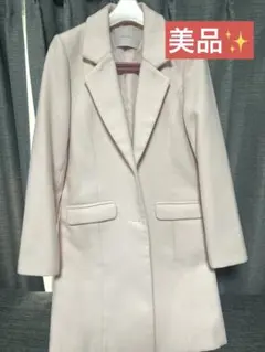【美品】mercuryduo チェスターコート　ロング　ピンクのサムネイル