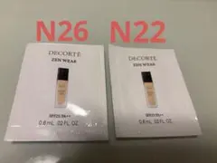 コスメデコルテ ゼンウェアステイ N22 N26 ファンデーション サンプル