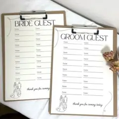 【芳名帳Ａ】ペーパーアイテム　結婚式　結婚式準備　芳名帳　結婚式diy