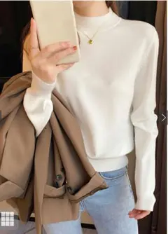 送料込】グレイルGRL新品タグ付カシミヤタッチハイネックニットトップスCU233