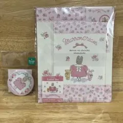 マロンクリーム　プチマロン　レターセット 缶バッジ　サンリオ