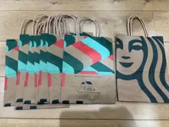 スターバックス　紙袋　ショッパー　ホリデー　クリスマス　2024年　8枚