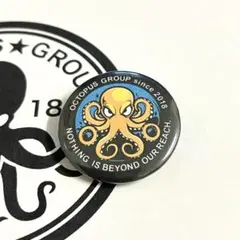 【タコ缶バッジ】(32mm)ORANGE-05｜突破力MAXの勇敢エージェント