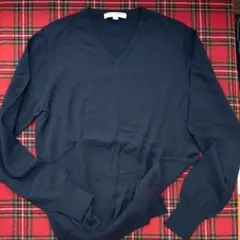 【UNITED ARROWS】ハイゲージウール Vネックニット