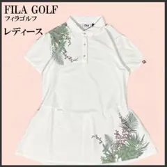 FILA GOLF フィラ ゴルフ 半袖 ワンピース ホワイト L