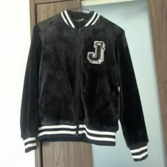 黒いフリースジャケット 150cm