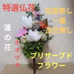 特選仏花 ひまわり (元気が出る花) ホオヅキ 造花無し 花器無し 一基