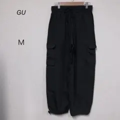 ジーユー⭐️シンプル カーゴ パンツ 綿 ポリエステル インドネシア製 Ｍサイズ