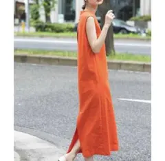 SENSE OF PLACE バックオープンIラインワンピース