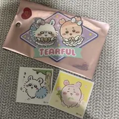 まじかるちいかわ　大きめステッカー　モモンガ　古本屋（カニちゃん）　シール2枚