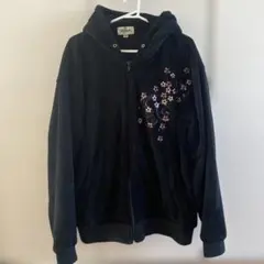 絡繰魂 桜柄刺繍　フリース