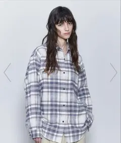 <6(ROKU)>コットン チェック ネルシャツ