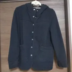 ブラック キルティングジャケット LL