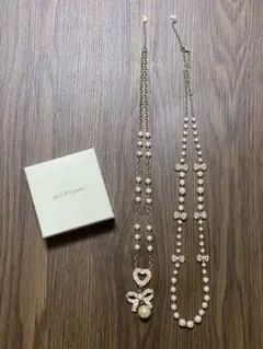 JILLSTUART ネックレス 2点セット パール リボン ハートのサムネイル