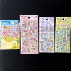 新品　クレヨンしんちゃん　ポケモン　シールセット　タイルブロックプチプチキラキラ