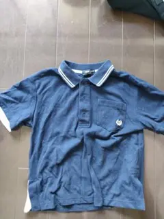 COMME CA ISM ネイビー ポロシャツ 130A