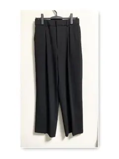 UNIQLO タックワイドパンツ ブラック Lサイズ