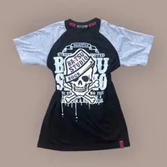 半袖 Tシャツ ドクロ Archive 骸骨 スカル 黒 ワッペン 古着 お兄系のサムネイル