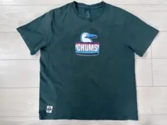CHUMS ダークグリーン Tシャツ Ｌサイズ