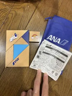非売品 ANA 木製脳育タングラム