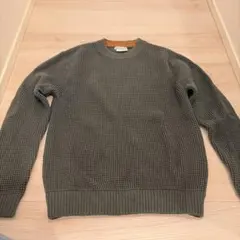 CIAOPANIC TYPY ワッフルニット クルーネック グリーン