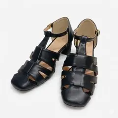 ​【極美品】ロペピクニック パサージュ グルカサンダル ストラップ 黒 24.0のサムネイル
