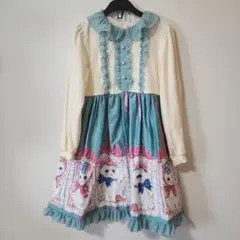 Shirley Temple 猫イラスト ワンピース130