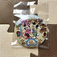 ディズニーランド43周年　ミッキー ミニー缶バッジ
