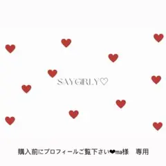 購入前にプロフィールご覧下さい❤︎ma様専用