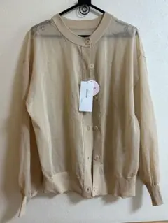 新品未使用　Discoat シアーカーディガン　アイボリー