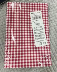 新品！綿100%ギンガムチェック柄掛け布団カバー シングル赤白