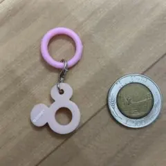 ミッキー　アイコン シルエット　めじるしアクセサリー チャーム　ピンク