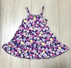 ミキハウス ワンピース キャミソールワンピース　花柄　110cm