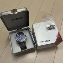 WENGER クォーツ腕時計 青のサムネイル