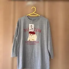 しまむら　SHシロネコ7ブT 完売品　春　ロンT