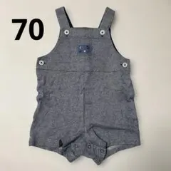 m*a様 ファミリア ショート丈サロペットロンパース 70