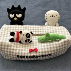サンリオ バッドばつ丸 ティッシュケース ぬいぐるみ ばつ丸