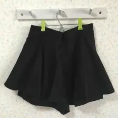 レトロガール キュロット パンツ 黒 ブラックのサムネイル