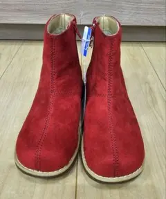 新品未使用☆タグ付き☆familiar 赤ブーツ18.0cm オシャレ♪