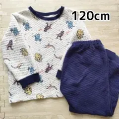 ユニクロUNIQLOアニアコラボキルトパジャマ　120cm　恐竜　ダイナソー