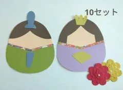 ひなまつり(和柄)　製作キット　壁面飾り