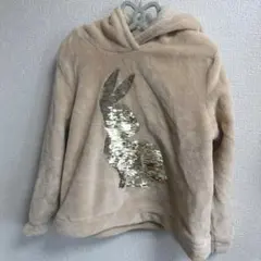 H&M ファーのもこもこトレーナーパーカー