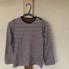 プチバトー ボーダーカットソー 、リバーシブル長袖、フランス製