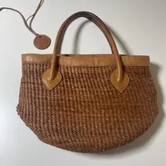 ユ*ニ様 ズッケロフィラート トートバッグ 編み込み レザー レディース 茶色