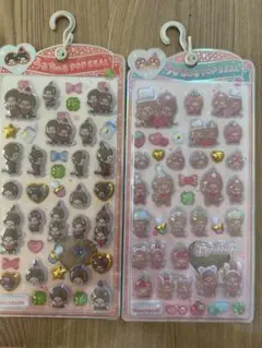 【正規品】モンチッチ うるちゅるシール 2シートセット
