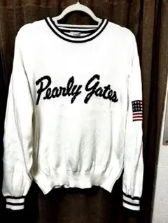 大幅価格ダウン！PEARLY GATES 刺繍ロゴ セーター Lサイズ