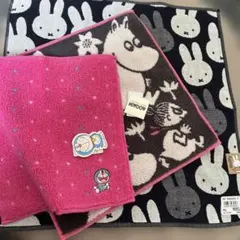 MOOMIN ドラえもん　ミッフィー　ハンカチ 3点セット